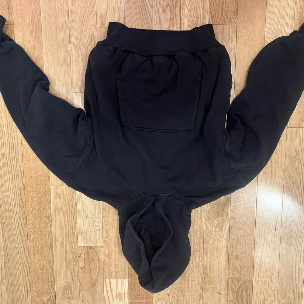 Yeezy for Gap Black Cropped Hoodie